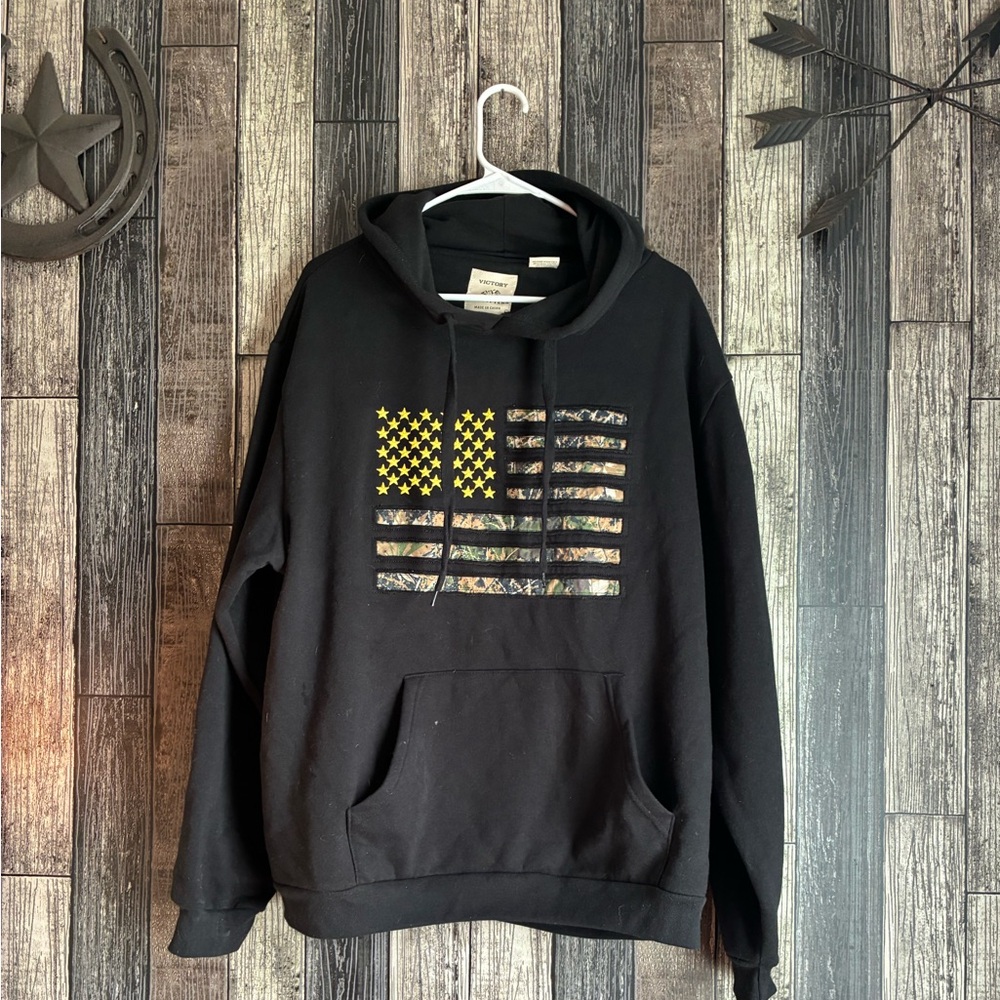 Stylish Black and Yellow Men's Hoodie